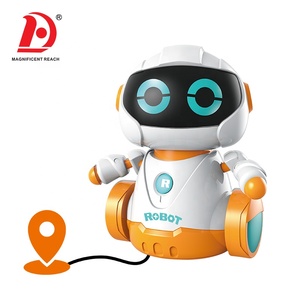 HUADA DIY hattı takipçisi Robot çocuk oyuncak robotlar teknoloji eğitim endüktif Robot oyuncak yörünge yürüyüş fonksiyonu ile Led ışık - Product Image 2