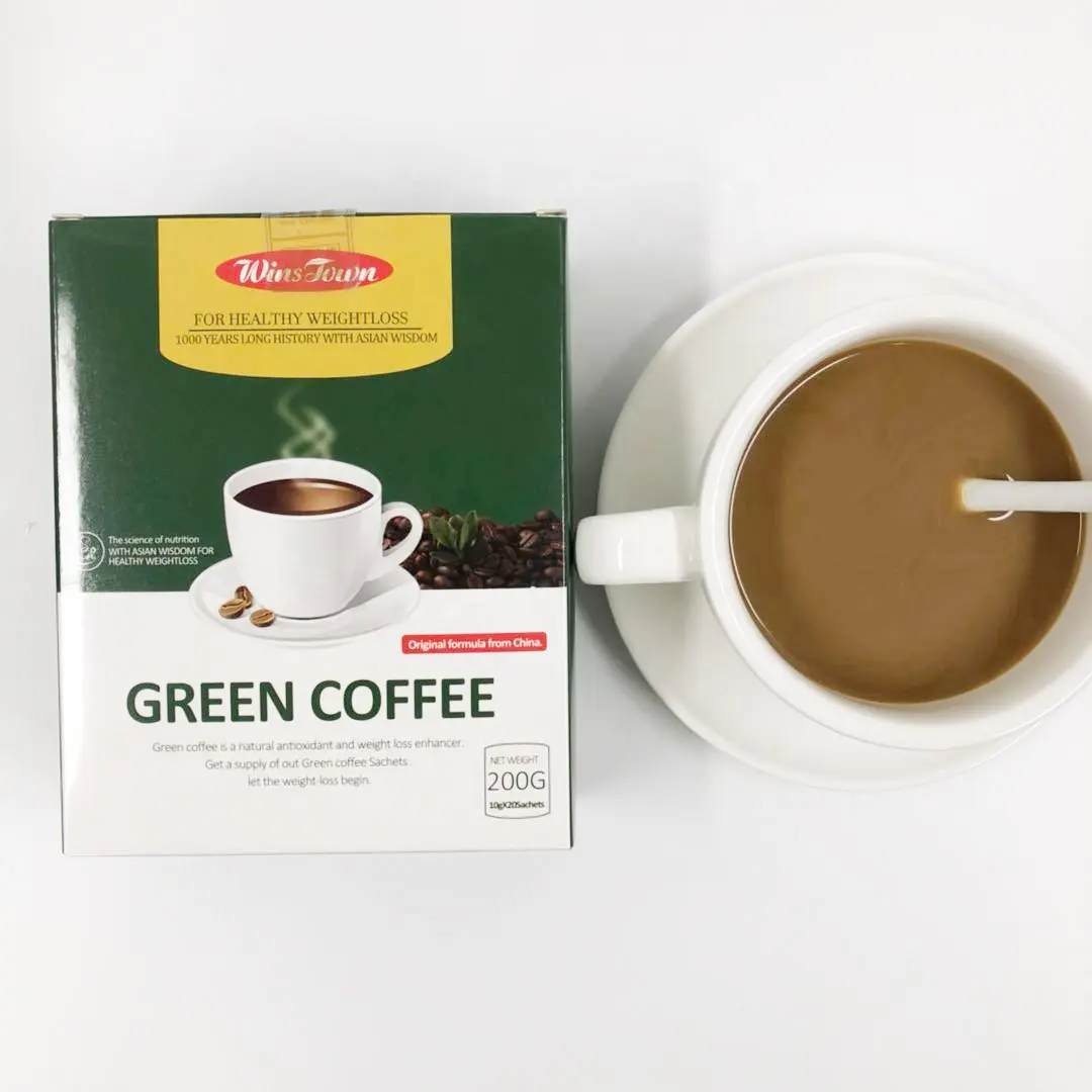 İştah yeşil güvenle kilo kaybı doğal kahve bastırır tüm kutu ambalaj zayıflama 1 ila 2 torba her zaman, 1 ila 2 kez günlük