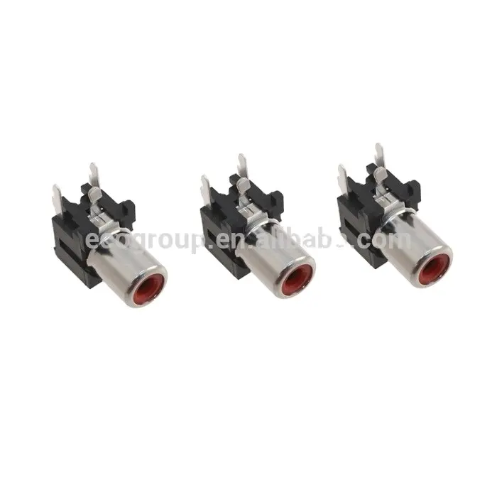 Conector RCA hembra estéreo de 2,5mm, Conector de montaje para PCB, JPJ9011