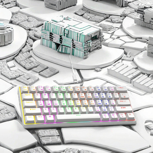 61-Keys有線メカニカルゲーム用キーボードバックライト付きLEDコンピュータPC標準キーボード - Product Image 4