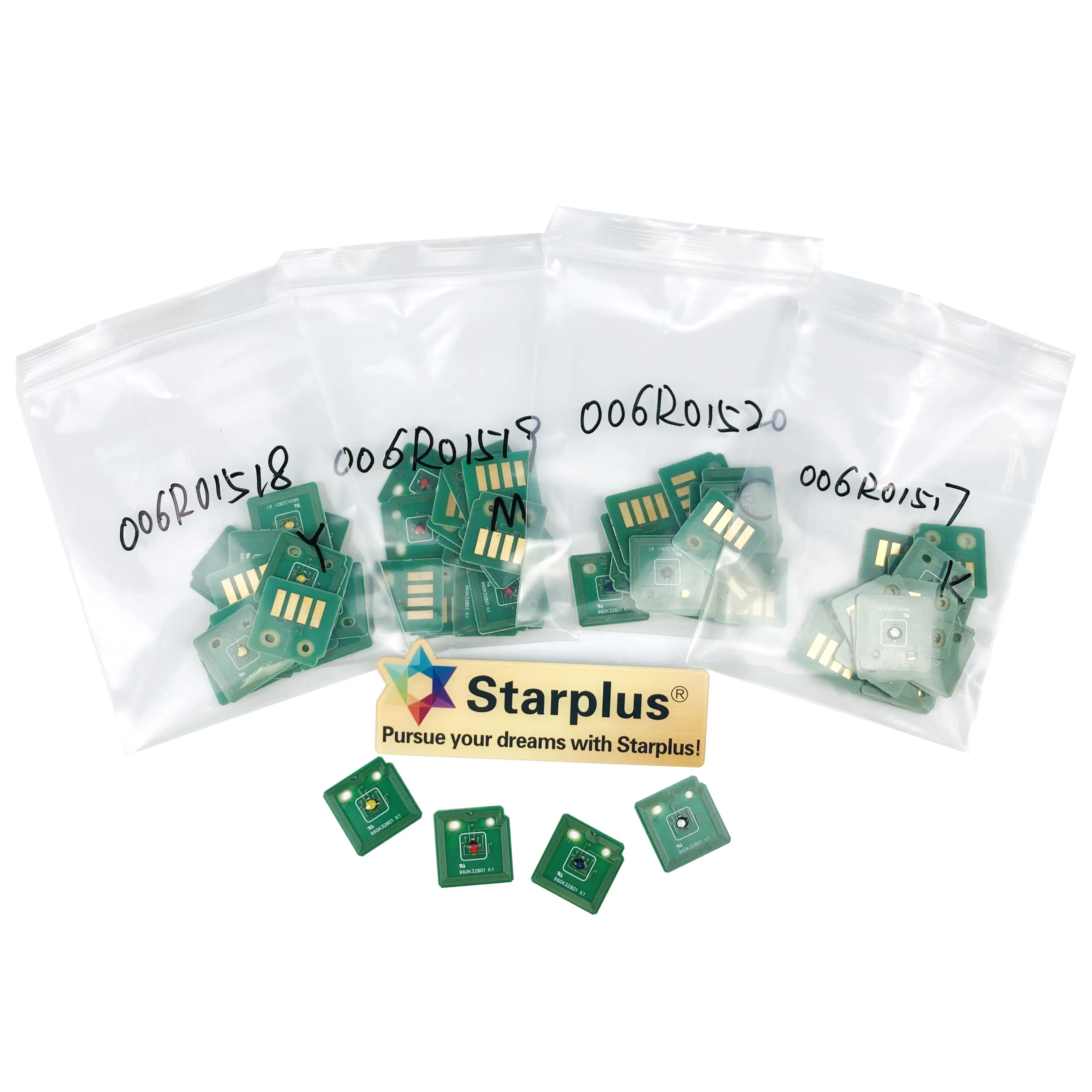 Starplus 006R01519/17/18/20 сброс и новый картридж чипы для xerox workcentre WC7525 7530 7535 7545 7830 7835 7845 чипов тонер-картриджей