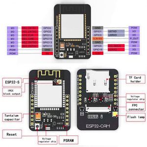 Módulo WiFi ESP32 serie a WiFi ESP32 CAM, placa de desarrollo, 5V, Bluetooth, con módulo de cámara OV2640, 1 unidad, 1 unidad - Product Image 4