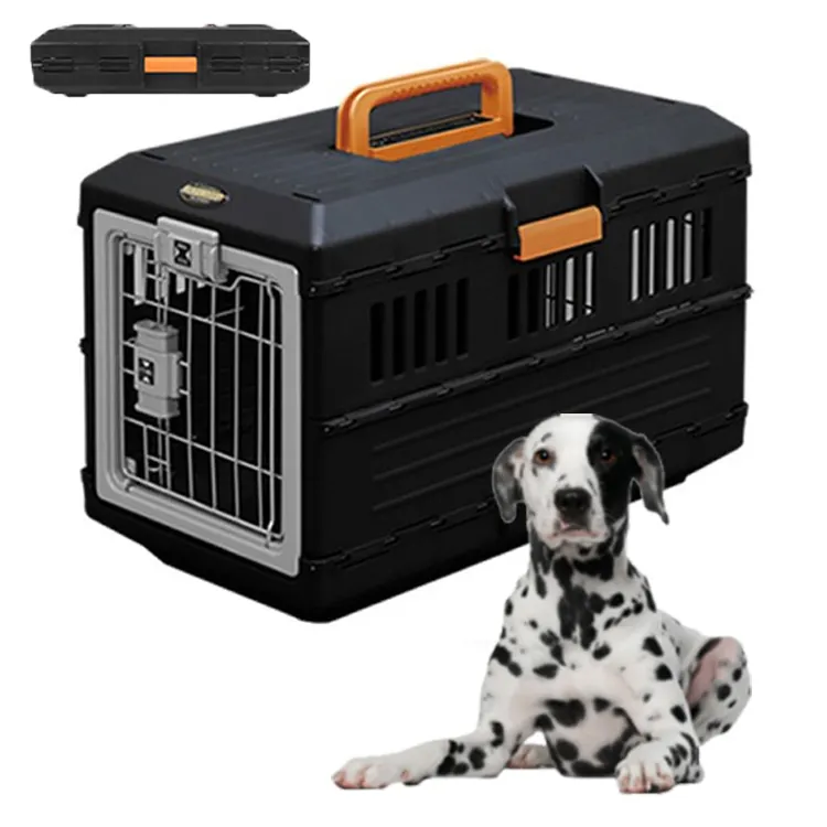 Wholesale xxl jaula de transporte plastico acero stainless kennels collapsible dog crate cage jaula para perro for dog