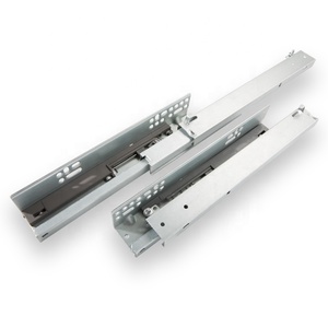 Cesta de amortiguación plegable para cajones, canal de empuje para abrir rieles telescópicos ocultos, cierre suave debajo de montaje, deslizador de cajón oculto, 3 uds. - Product Image 6
