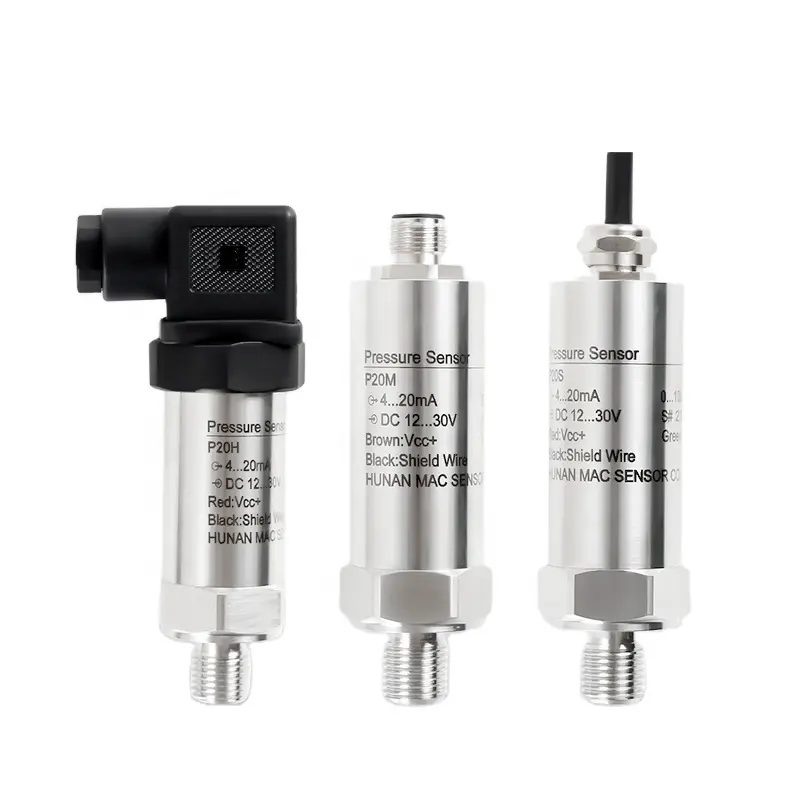 Industrial 4-20ma 0-250 Bar Mpa 0-100psi Digital aceite aire agua presión hidráulica transmisor Sensor transductor precio de fábrica