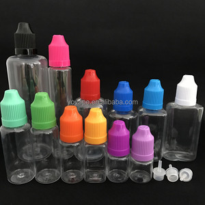 Squeeze Transparent 3ml <strong>5ml</strong> 10ml 15ml 30ml 50ml 100ml Juice PET Plastic clear Liquid <strong>Bottle</strong> <strong>with</strong> Child Proof Resistant <strong>Cap</strong> Lid - Product Image 1