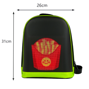 Cool DIY <span class=keywords><strong>Pixel</strong></span> Art di animazione moda zaino per Laptop con App di controllo della città serie zaino a tracolla impermeabile