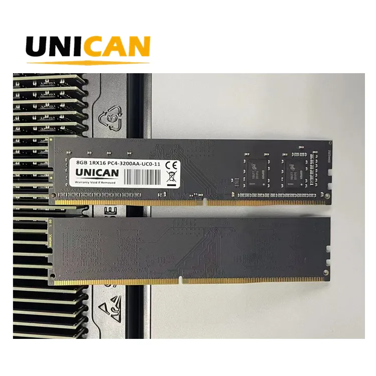 Unican số lượng lớn 16GB 8GB 4GB DDR4 1rx16 4chip 3200 MHz 2666 MHz 2400 MHz Non-ECC DIMM UDIMM Máy tính để bàn RAM bộ nhớ