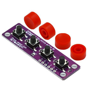 4Key Tactile Switch Module Compatible with <strong>Arduino</strong>, Raspberry Pi, 51 MCU | Breadboard Friendly Push Button Sensor Kit