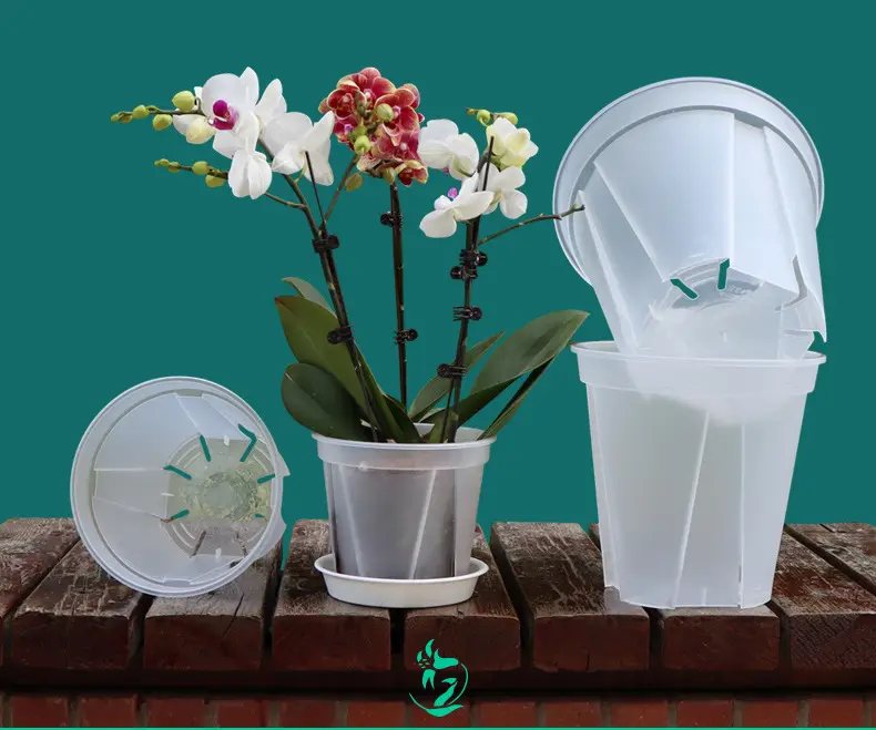 Macetas de plástico transparente para control de raíces de jardín, precio de fábrica, venta al por mayor