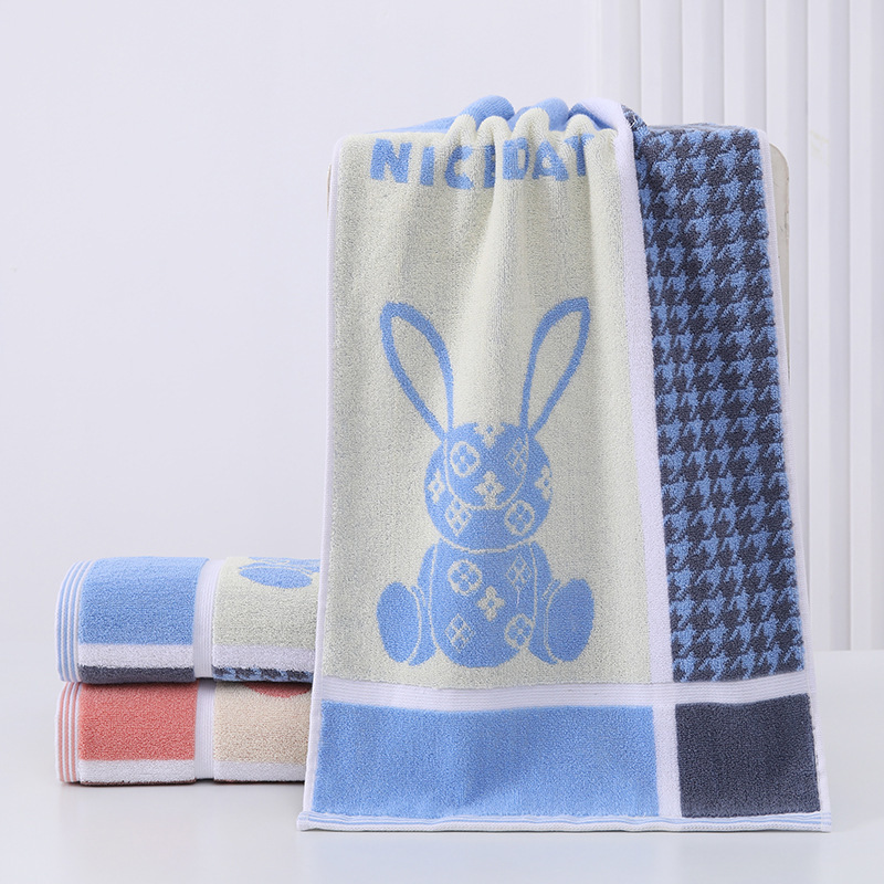 Cartoon rabbit blue