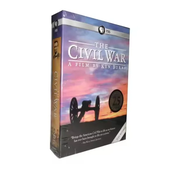 A Guerra Civil Um Filme de Ken Burns caixa com 6 discos de venda por atacado de fábrica DVD Filmes Série TV CD desenhos animados Blueray frete grátis