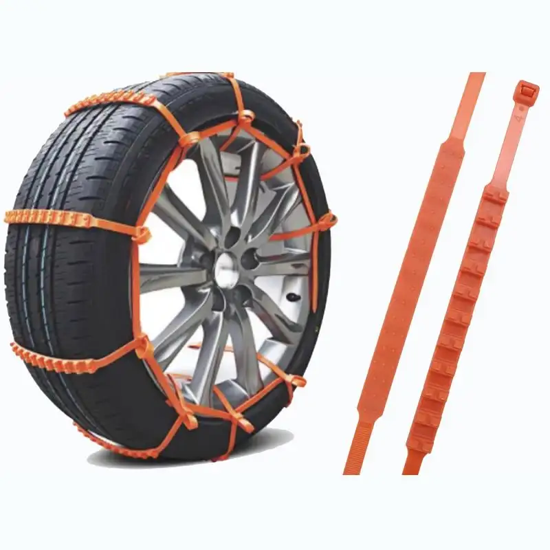 Best Price Universal Self-locking Emergency Chains Heavy Duty No Jack Plastic Wheel Anti-slip Belt Snow Tire Chains For Car