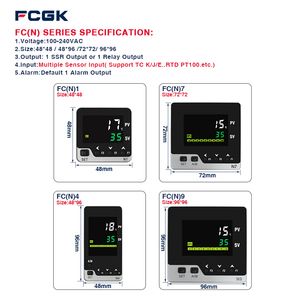 Controlador de temperatura PID N1 48x48 de alta calidad, pantalla LCD, salida de relé certificada CE, entrada K J Pt100, OEM, ODM personalizado - Product Image 3