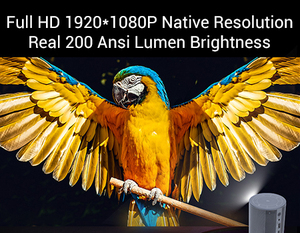 OEM ODM Fábrica Mini portátil D029 DLP Proyector Full HD 200ANSI con Dual WiFi 4K Smart Touch al aire libre Android 11 Sistema BEAMER - Product Image 3