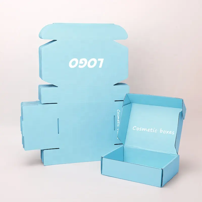 Caja de cartón con impresión de gran Color, embalaje de envío personalizado, corrugado, con logotipo, fabricante
