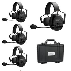 CAME TV Kuminik8 Noise Cancelling 2 <strong>Way</strong> <strong>Wireless</strong> <strong>Intercom</strong> <strong>System</strong> Headset for TV Film Production and Car Racing RC - Product Image 1