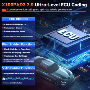 XTOOL X100 PAD3エリートLMMOカー診断ツールキープログラマーKC100キーフォブプログラミング付き自動車スキャナー - Product Image 5