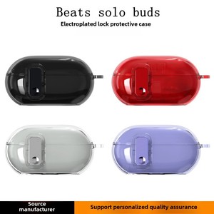 Sihirli ses koruyucu kılıf Beats Solo tomurcukları için şeffaf TPU yumuşak kabuk elektroliz düğme kulaklık kapağı ile - Product Image 5