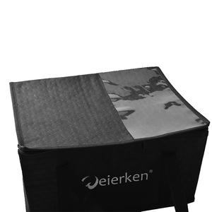 Refroidisseur non tissé personnalisé imprimé logo 600D sac de livraison de nourriture isolé d'épicerie réutilisable - Product Image 4