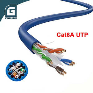 Gcabling 305M 1000FT kedi 6a iletişim Lan kablosu bakır tel ağ Cu 23awg Cat6a veri UTP FTP SFTP ağ Ethernrt kablosu - Product Image 4