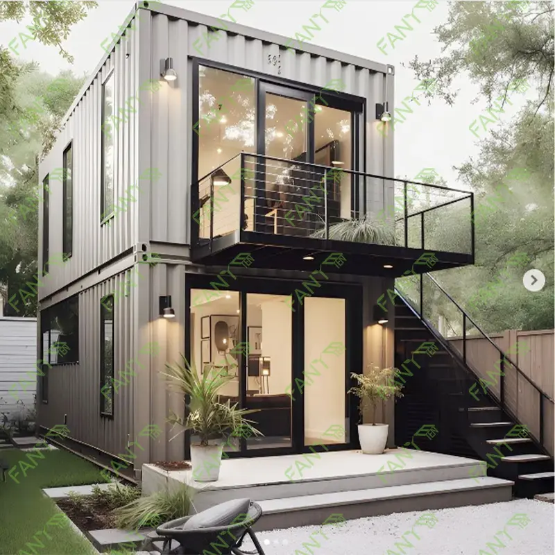 Easy Assemble Steel Structure 20FT 40FT Standard Container Flat pack house Prefabricated Home ce prefabricated house for living