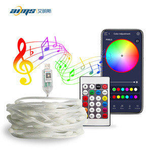 Voll farbige LED-Lichterkette 5v Leds IP65 wasserdichte Smart App Musik steuerung für Christbaum schmuck Festival Dekoration - Product Image 2