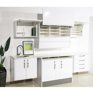 Armoires dentaires Cabinet dentaire arrière 12 heures Cabinet dentaire pour nouvelle clinique salle de traitement dentiste avec évier et comptoir - Product Image 6