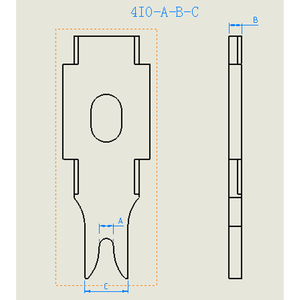 Uốn Net/Thiết Bị Đầu Cuối Crimping Knife/Super Mute Thiết Bị Đầu Cuối Crimping Máy Blade/Otp Applicator Blade 4IO-4.0-3.0-12 CN;HEN Hacint - Product Image 2