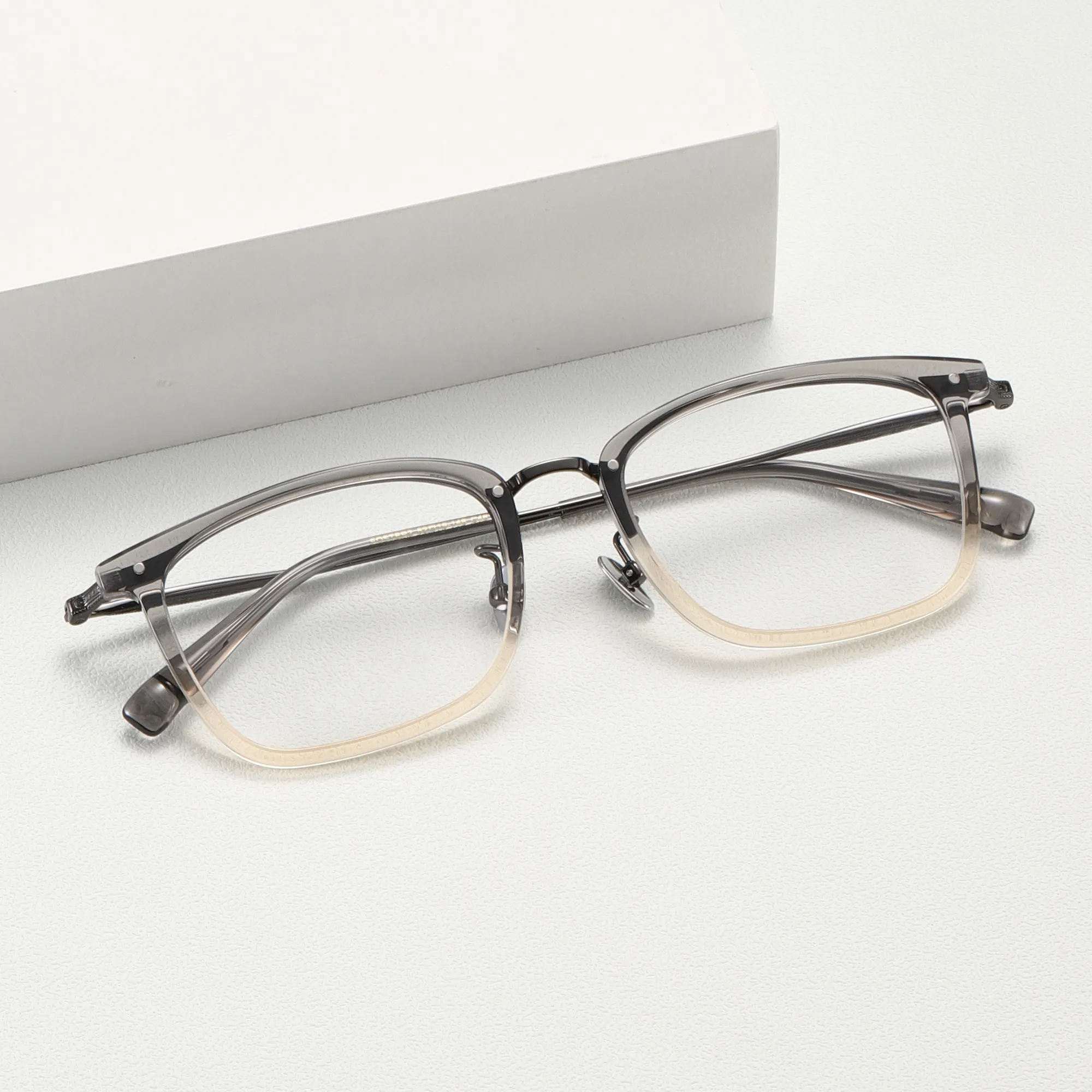 Benyi 심천 제조업체 고급 티타늄 광학 프레임 수제 안경 독서 안경 남녀 공용 디자인