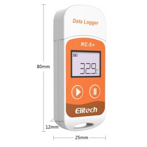 Registrador de temperatura USB de 32000 puntos con pantalla LCD, registrador de datos de cadena fría para archivos PDF, Word, Excel, Sensor NTC de plástico