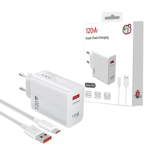 Cep telefonu için 120W USB şarj aleti QC3.0 USB C kablo tipi hızlı duvar şarj USB tip C PD hızlı şarj - Product Image 1