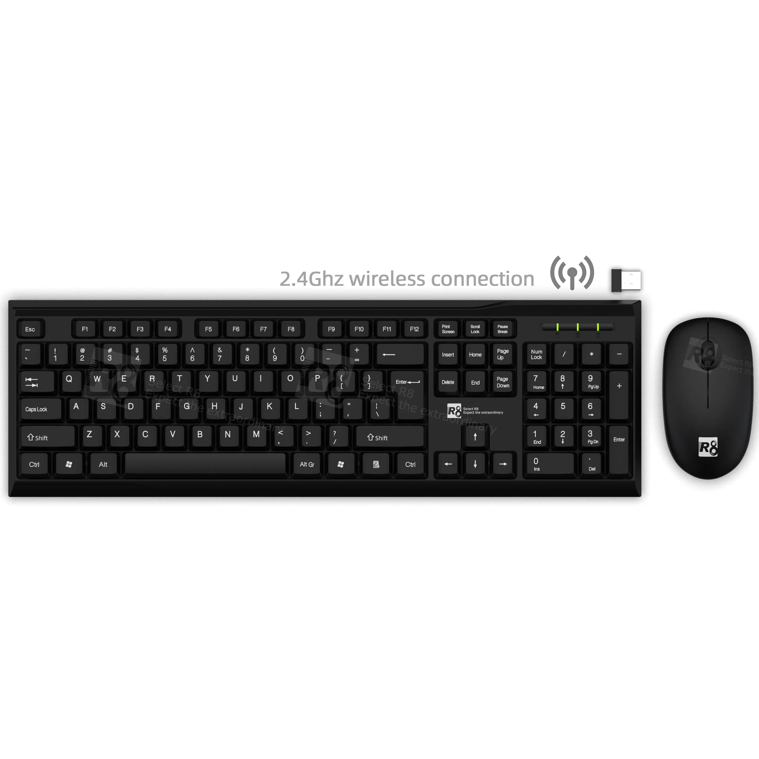 2.4Ghz Thin And Light Mini Computer Wireless Keyboard And Mouse