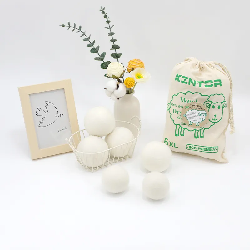 手作りスマート羊ウールドライウォッシュボール乾燥機用特殊ウール乾燥ボール洗濯用有機ウールドライヤーボール