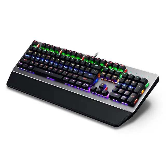 Custom Waterproof Light Up Gaming Keyboard Full Size RGB Backlit Computer Anti-ghosting Mechanical Keyboard