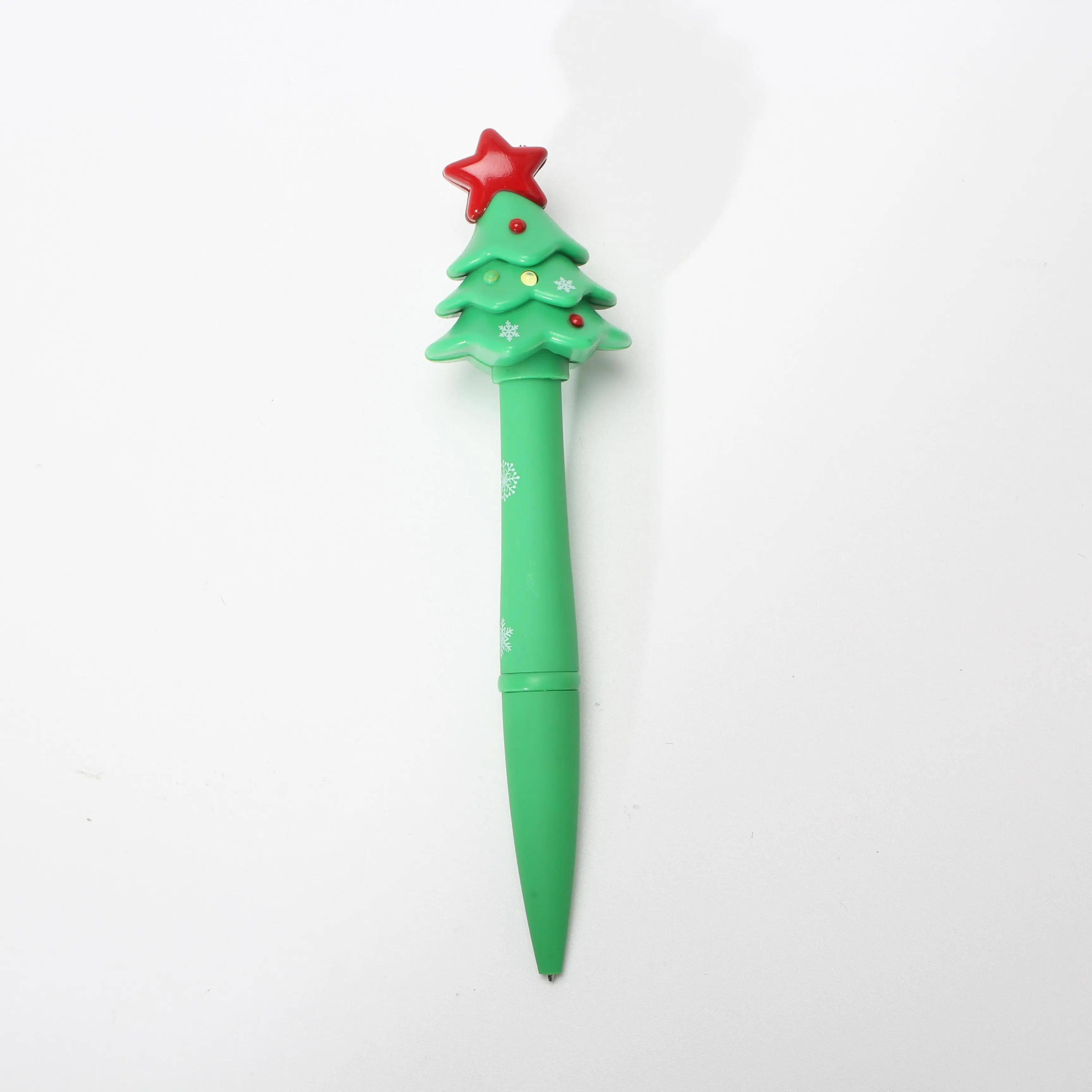 New Arrival Christmas Tree LED Sound Pen Flash Light Multifunctional Pen