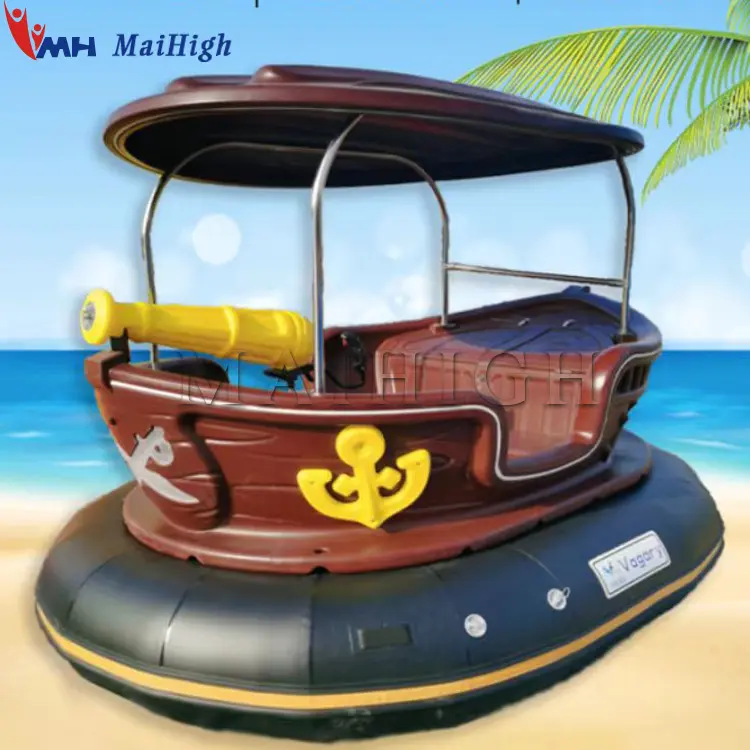 Alquiler de atracciones para deportes acuáticos comerciales, Parque Acuático eléctrico con batería, barco pirata, barco parachoques