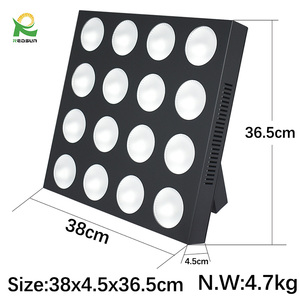 Redsun Brightness 16pcs 10w RGB 3in1 LEDDMXマトリックスパネルライトDJ機器用4x4ブラインドライトLEDステージライト - Product Image 2