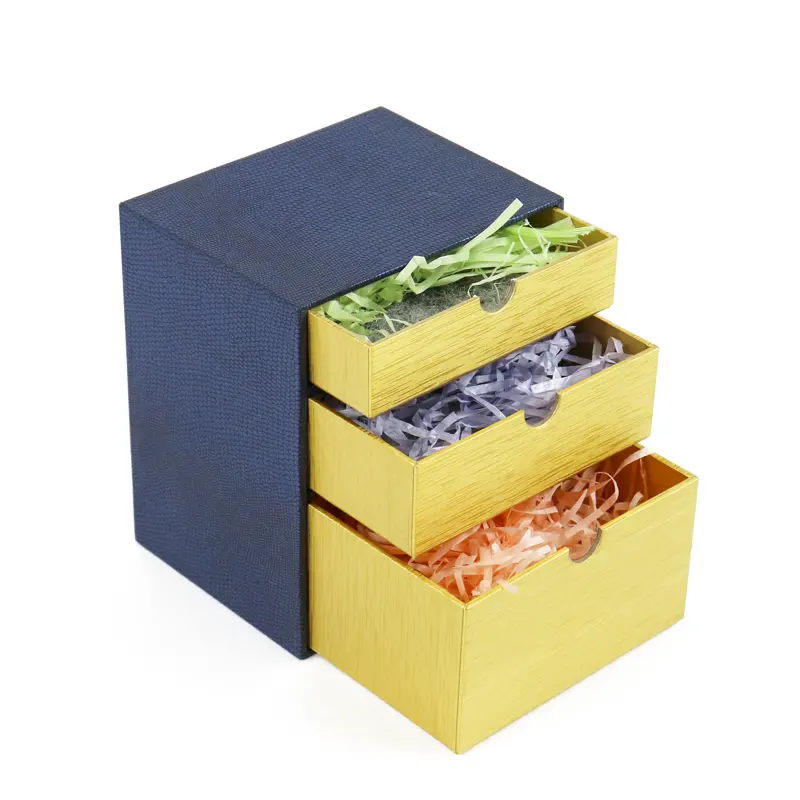 Scatola regalo con Display in cartone per gioielli a forma di conchiglia di moda personalizzata scatola portagioie in stile cassetto a 2 livelli per orecchini a cerchio