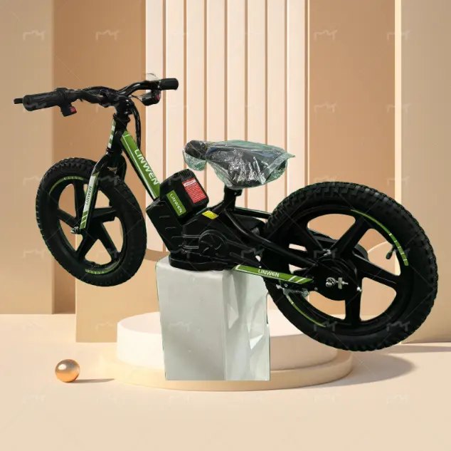 Carro de equilibrio de doble rueda para niños de 12 pulgadas y 16 pulgadas Scooter eléctrico Bicicleta para niños