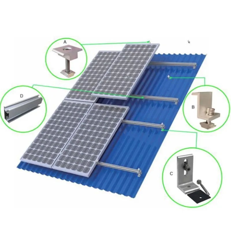 Metal Roof Solar Mounting System Hardware Tin Roof Mount System Solar Panel System Aluminium Solar Panel Mount Bracket