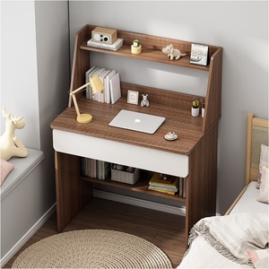 Escritorio de ordenador moderno con estante, estantería, mesa de estudio de madera para muebles de oficina en casa - Product Image 3