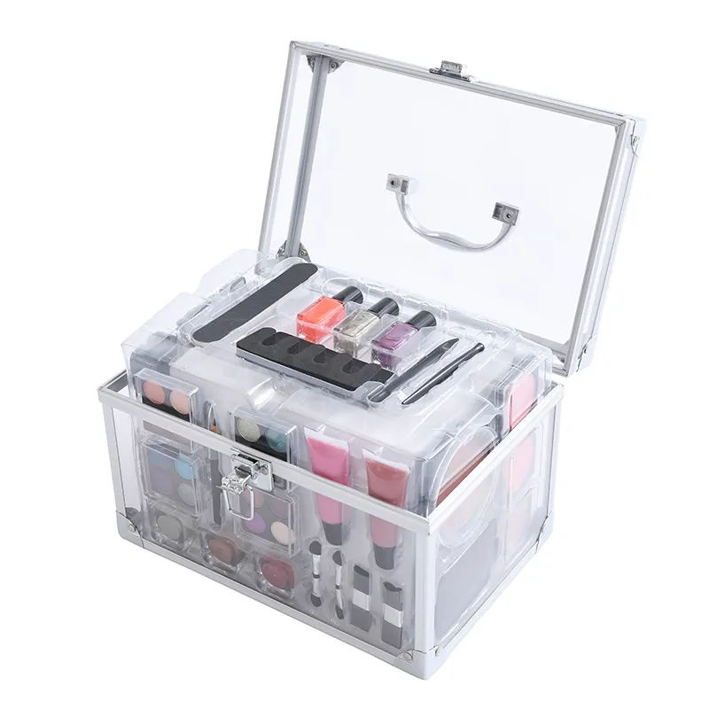 Vrouwen Make-Up Alle In Een Cosmetische Set Box Private Labels Make Up Kit Eye Nail Gezicht Make Gift Set Met case