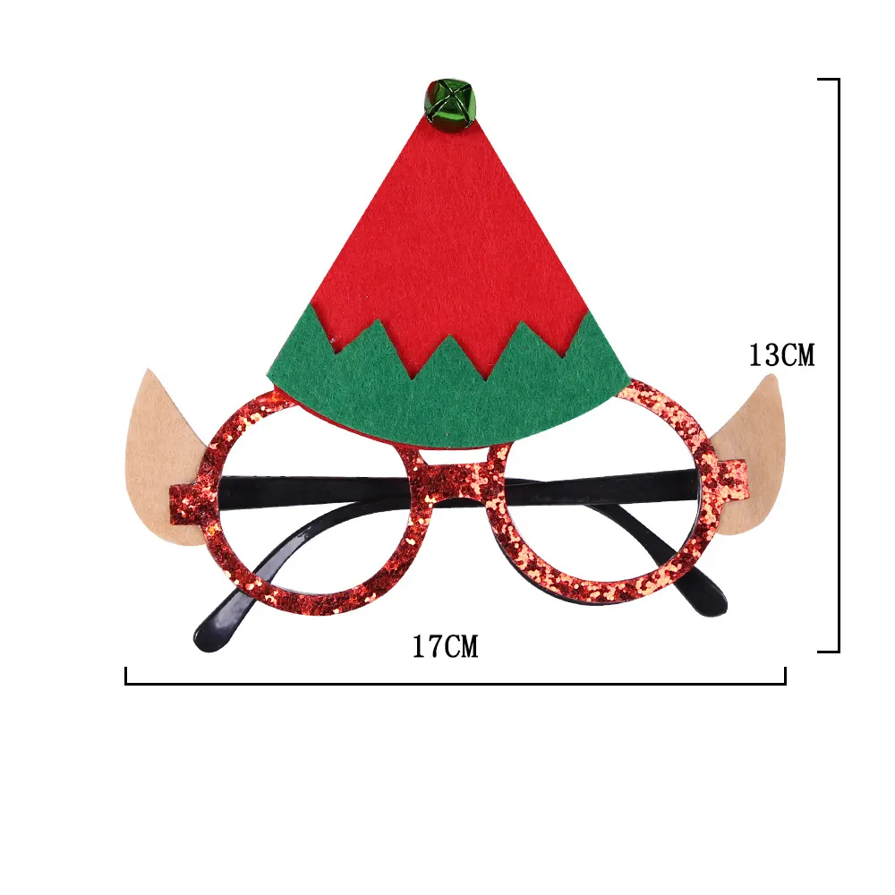 Ychon New Santa Claus lustige Brille Geschenk Persönlichkeit Cartoon Modellierung lustige Requisiten Spielzeug Weihnachts brille Cartoon Brille