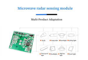 Sensor de movimiento de baja potencia de 5,8 GHZ Módulo inductivo Sensor de microondas de radar - Product Image 6
