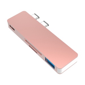3 in1はMacPro/Air 2019 2018 20172016と互換性がありますTB3100WPDドッキングステーションUSB2.0ハブを備えたデュアルタイプCアダプター - Product Image 6