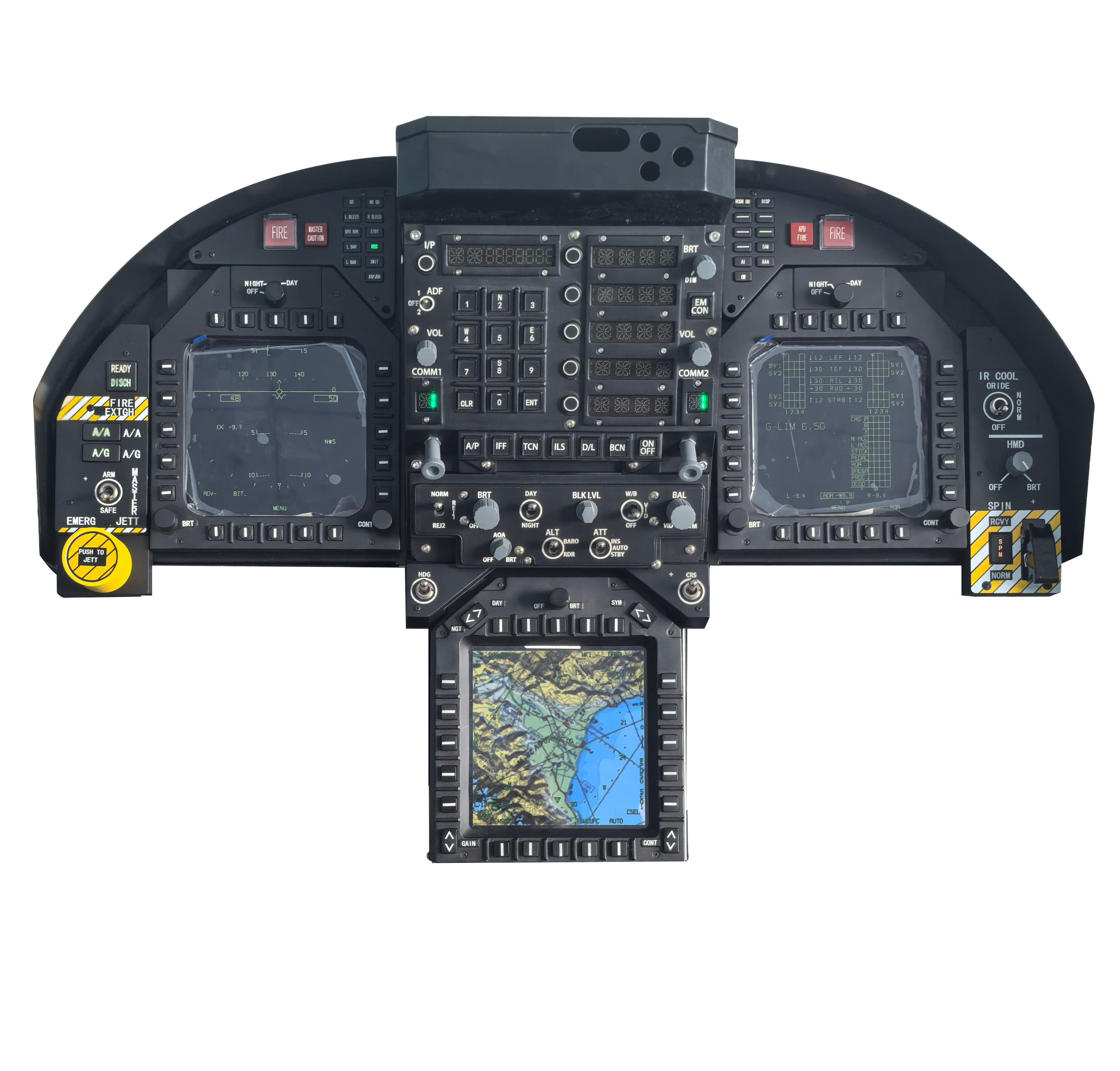 Tableau de bord Black-B-FA-18C édition simplifiée