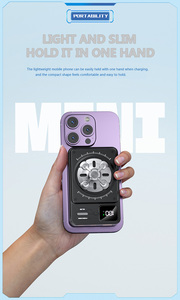 Chất lượng cao từ ngân hàng điện không dây với động đậy Spinner 10000mAh mini xách tay sạc nhanh sạc với LED hiển thị - Product Image 6