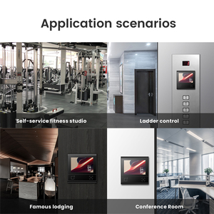 DW200 Multi-Functional Access Control System Card <strong>Reader</strong> with <strong>Touch</strong> <strong>Screen</strong> Supports NFC RFID 13.56Mhz Cards &amp; <strong>QR</strong> <strong>Code</strong> Password - Product Image 2