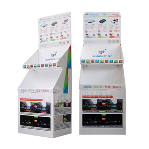 Karton Display Stand Supermarkt Kostenlose Werbung Faltbarer Boden Racking Display Karton POP Store Regal - Product Image 3